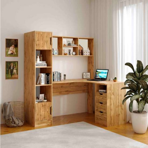 Угловой детский письменный стол Teenager дуб тахо (цвет фасада разный)