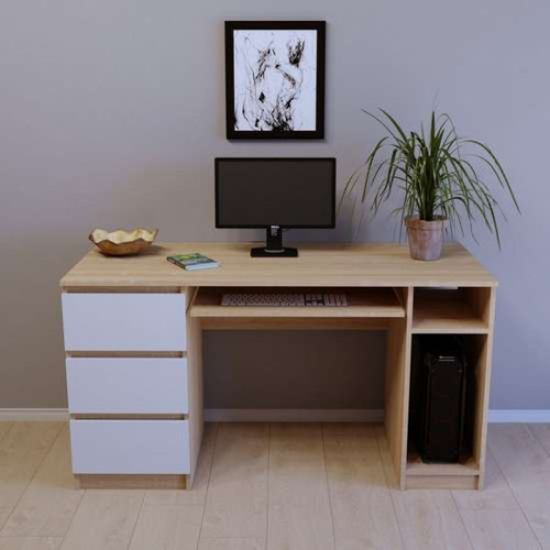 Письмовий стіл дитячий СП-109 із ЛДСП із шухлядами та місцем під системний блок