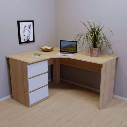 Кутовий письмовий стіл дитячий СП-111 із ЛДСП із шухлядами