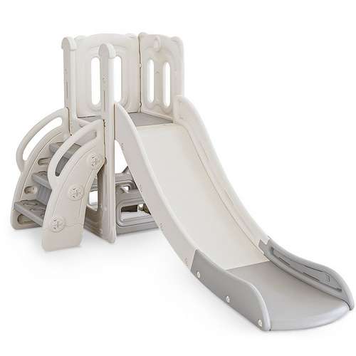 Детская игровая горка Mealux Merida пластиковая серая