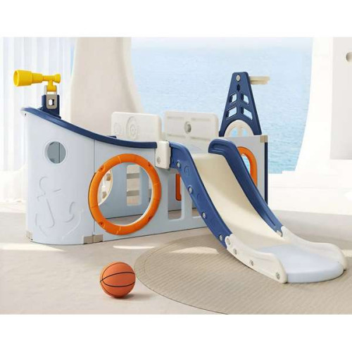 Дитячий домашній ігровий комплекс з горкою Pirate пластиковий Корабель Дитячий домашній ігровий комплекс з горкою Pirate пластиковий Корабель