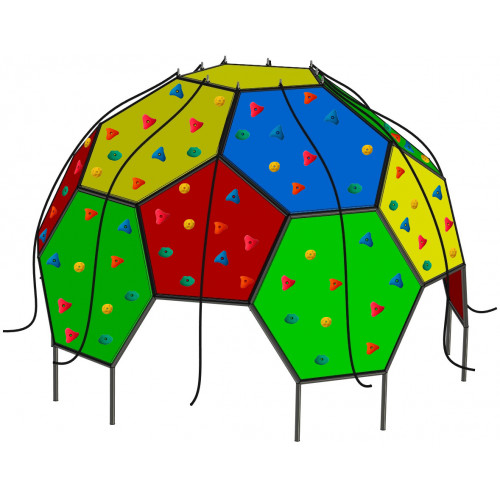 Игровой комплекс со скалодромом Соты шестиугольные для улицы