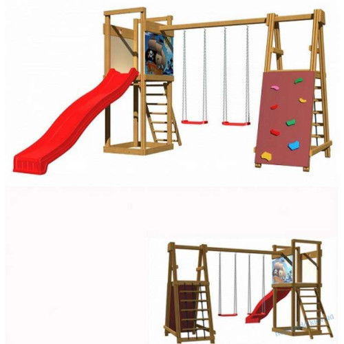 Игровой комплекс Мульти с рисунком Игровой комплекс Мульти с рисунком