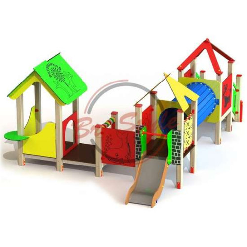 Детская площадка деревянная "Сильвестр" из РЕ панелей