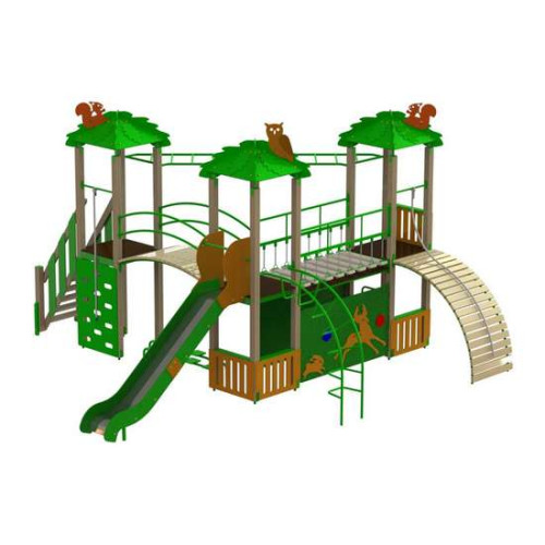 Детский игровой уличный комплекс "Лесной"