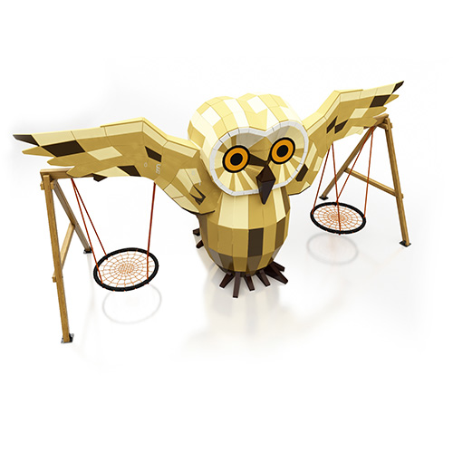 Детская площадка и качели-гнездо Сова Детская площадка и качели-гнездо Сова