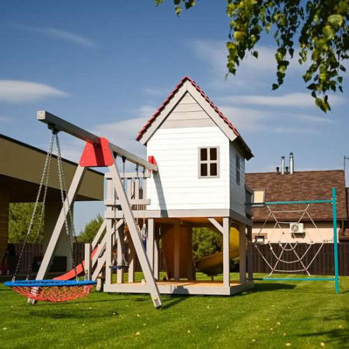 Детский комплекс Принц и Принцесса 1,5. Домик на сваях деревянный ✅ хорошие характеристики Детский комплекс Принц и Принцесса 1,5. Домик на сваях деревянный ✅ хорошие характеристики