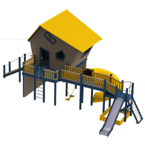 Детский деревянный комплекс База Супергероев