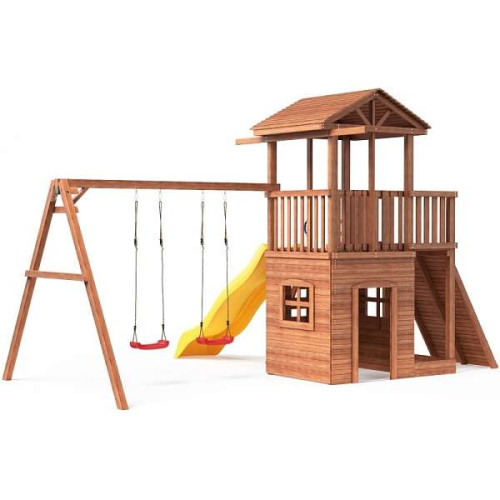 Дерев'яний дитячий майданчик будиночок SportHouse-19 зі скеледромом та балконом купити за ціною 67 170 грн. Дерев'яний дитячий майданчик будиночок SportHouse-19 зі скеледромом та балконом купити за ціною 67 170 грн.