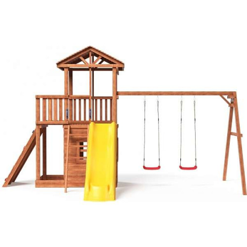 Дерев'яний дитячий майданчик будиночок SportHouse-19 зі скеледромом та балконом купити за ціною 67 170 грн. Дерев'яний дитячий майданчик будиночок SportHouse-19 зі скеледромом та балконом купити за ціною 67 170 грн.