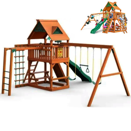 Игровая детская площадка с горкой и спортивным рукоходом Люкс-8