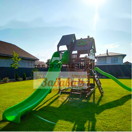 Детская площадка качели, 2 горки "Забава детства"