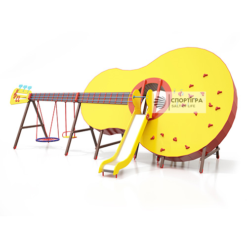 Современный детский игровой комплекс Гитара с горкой