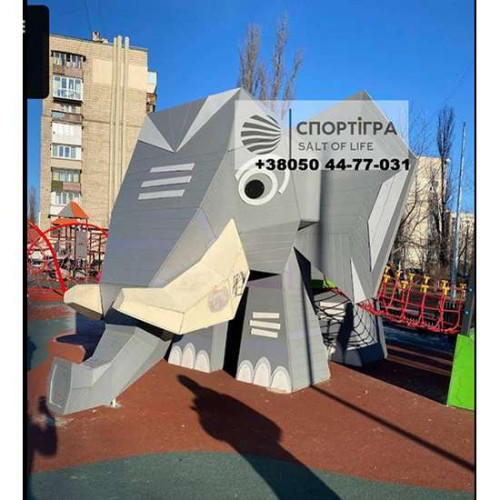 Сучасний дитячий ігровий комплекс з гіркою Слоненя купити за ціною 550 700 грн. Сучасний дитячий ігровий комплекс з гіркою Слоненя купити за ціною 550 700 грн. фото2