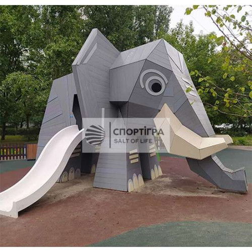 Сучасний дитячий ігровий комплекс з гіркою Слоненя купити за ціною 550 700 грн. Сучасний дитячий ігровий комплекс з гіркою Слоненя купити за ціною 550 700 грн. фото4