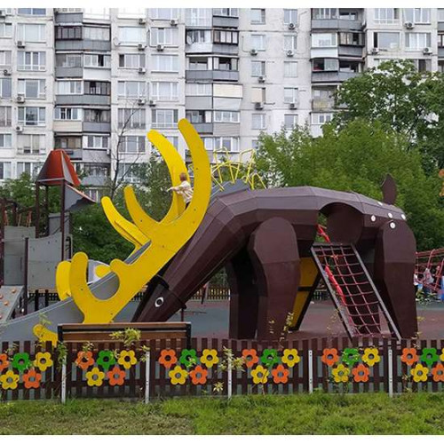 Сучасний дитячий ігровий комплекс з гіркою Слоненя купити за ціною 550 700 грн. Сучасний дитячий ігровий комплекс з гіркою Слоненя купити за ціною 550 700 грн. фото6