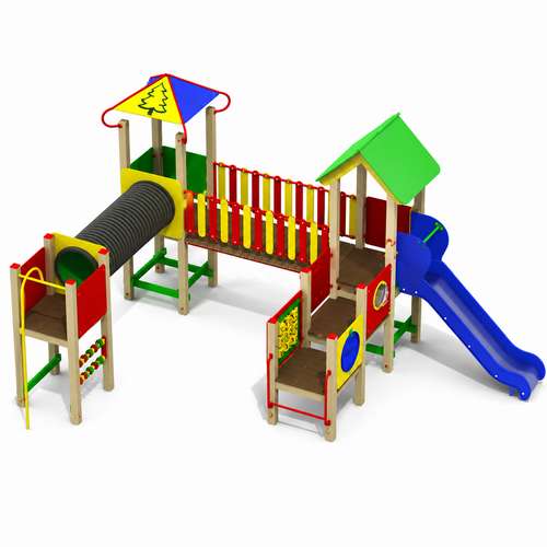 Дитячий майданчик Амальтея із HDPE пластику