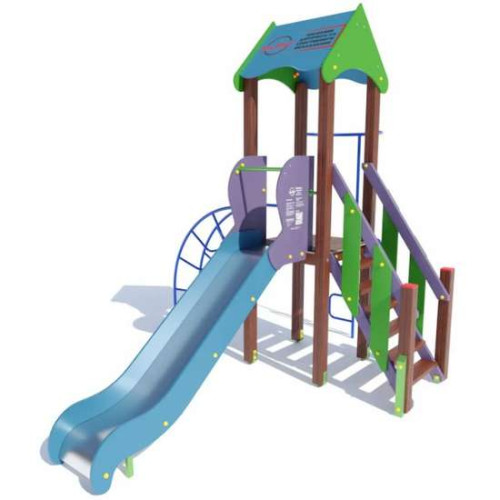 Игровой детский комплекс "Одно-башенный" уличный