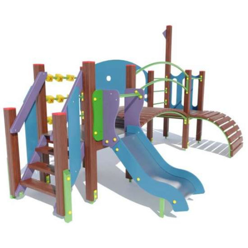 Дитячий майданчик для малюків "Леонардо" з містком Дитячий майданчик для малюків "Леонардо" з містком