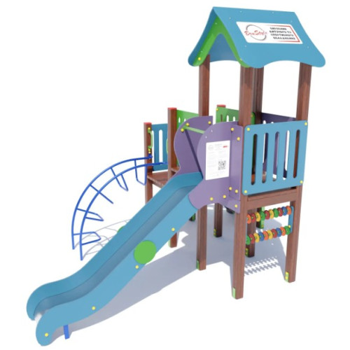 Дитячий вуличний Ігровий комплекс «Забава» DIO784 у двір Дитячий вуличний Ігровий комплекс «Забава» DIO784 у двір