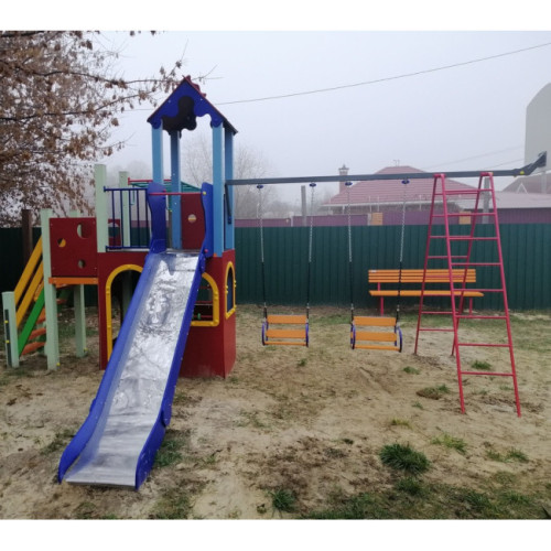 Детский комплекс Лидер 1,5 м с баскетбольным кольцом ✅ хорошие характеристики Детский комплекс Лидер 1,5 м с баскетбольным кольцом ✅ хорошие характеристики