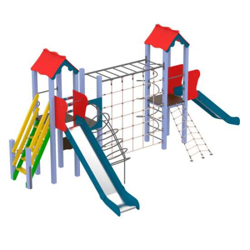 Детский игровой комплекс Climbing с рукоходом и канатными лазами