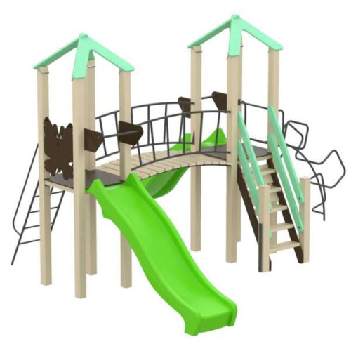 Детский игровой комплекс Double Play с 2мя пластиковыми спусками