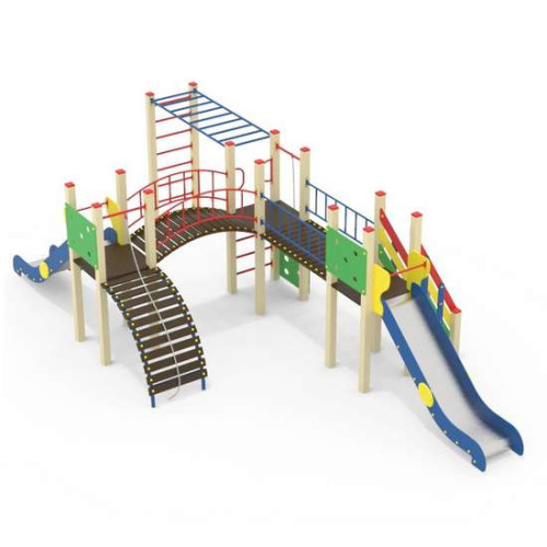 Детский спортивно-игровой уличный комплекс Киндер-Атлетика 9