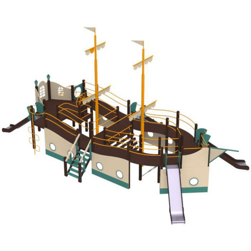 Дитячий комплекс у вигляді корабля Палада на майданчик купити за ціною 618 870 грн. Дитячий комплекс у вигляді корабля Палада на майданчик купити за ціною 618 870 грн.