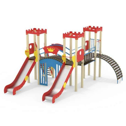 Детский игровой уличный комплекс Замок 7 на игровую площадку