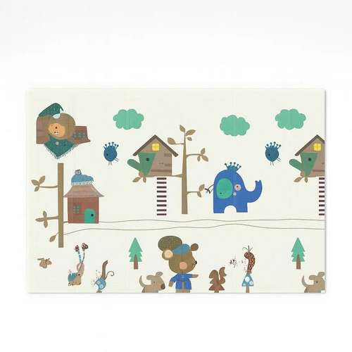 Детский двухсторонний игровой коврик Avko 180x200см