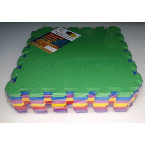 Коврик-пазл (ласточкин хвост) ЭВА 70 кг/м3 480х480х9мм 12шт.