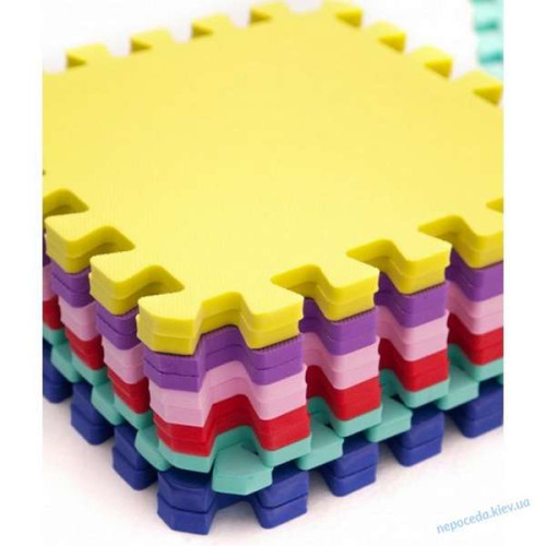 Коврик пазл 30*30*1см Веселка (упаковка)