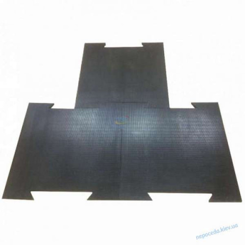 Резиновая плитка с креплением ласточкин хвост 700х700 мм Резиновая плитка с креплением ласточкин хвост 700х700 мм