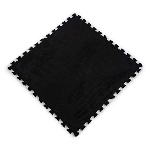 Пол-пазл плюшевый 60*60*1cm (D) черный мягкий