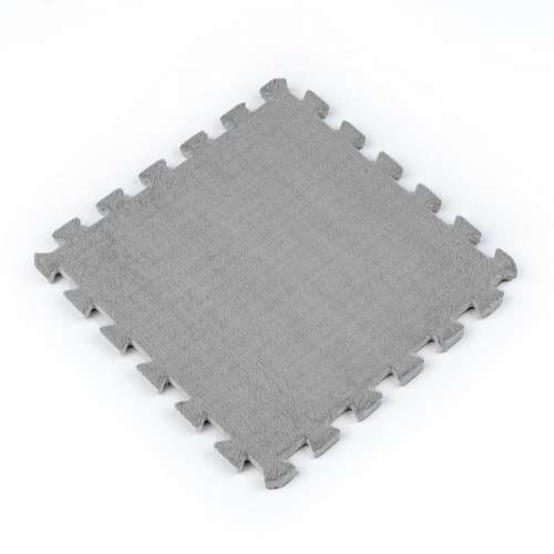 Мягкий плюшевый пол-пазл 30*30*1cm (D) серый