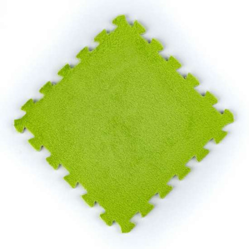 Плюшевый пол-пазл мягкий 60*60*1cm (D) салатовый