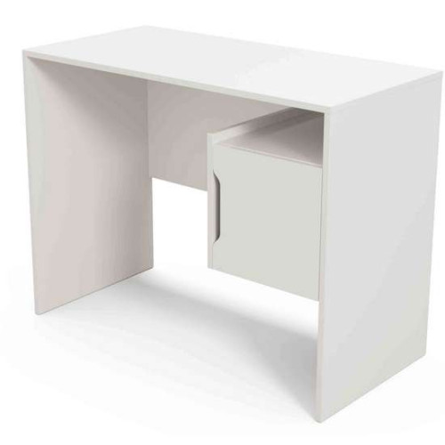 Детский письменный стол Junior 2 с навесной тумбой белого цвета