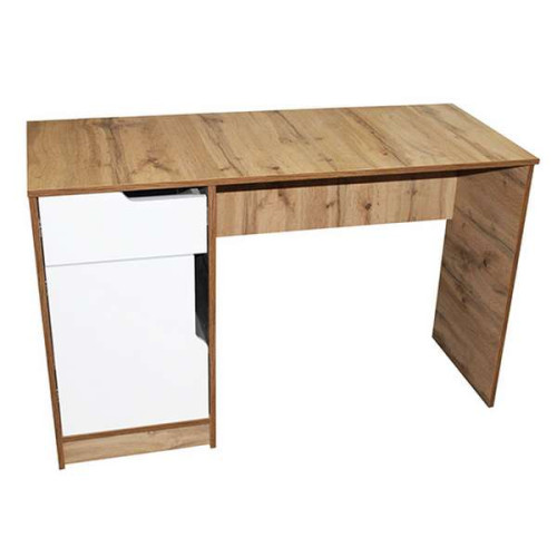 Письмовий стіл 120см з шухлядою і білим фасадом в дитячу