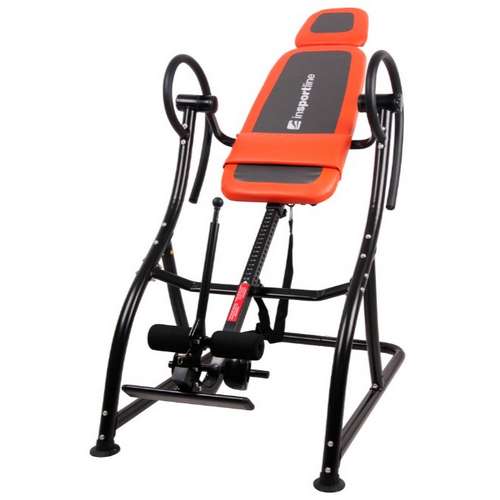 Регулируемый реабилитационный инверсионный стол inSPORTline Inverso Plus оранжево-серый