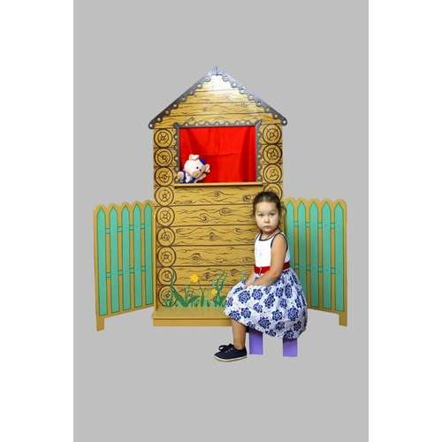 Декорация (ширма) Кукольный театр "Домик"