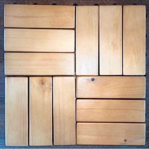 Модульное напольное покрытие из дерева, плитка 33см, 5шт BRI 104.2