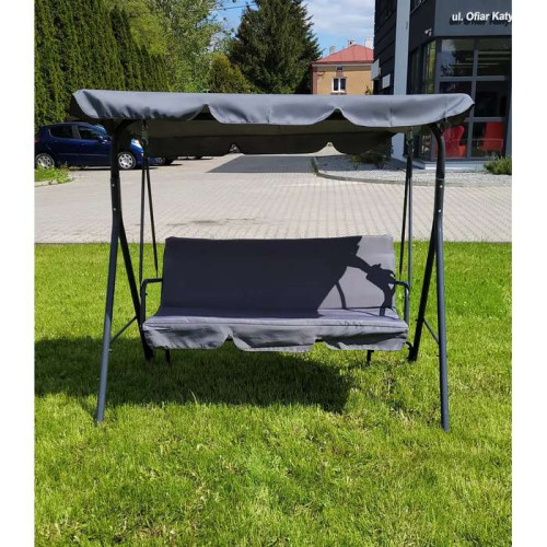 Гойдалки трьохмісні садові Just Garden Relax (сіра)