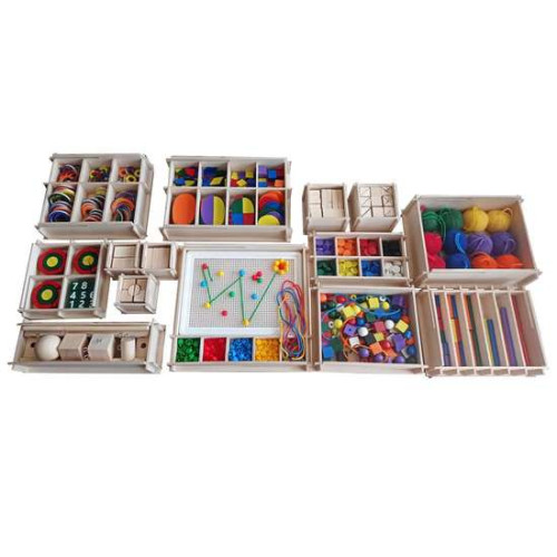 Полный дидактический набор Фребеля 14 коробок