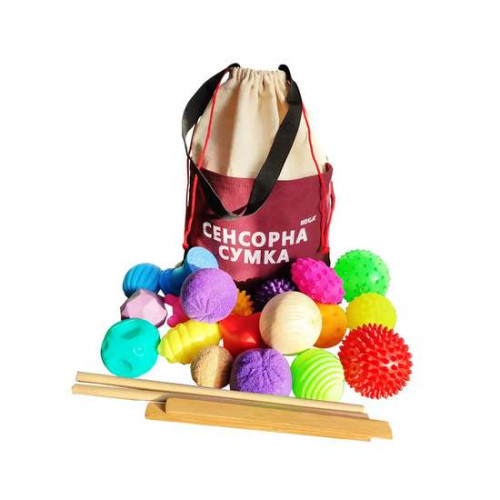 Игра Сумка сенсорная с мячиками