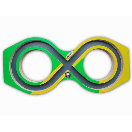 Реабилитационный тренажер-лабиринт для развития моторики рук «Восьмерка» ИНТЕНСИВ желто-зеленый