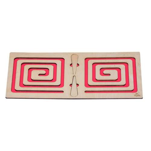 Міжпівкульна розвиваюча дошка Квадрат рожева Міжпівкульна розвиваюча дошка Квадрат рожева