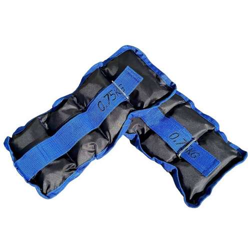 Утяжелители-манжеты для рук и ног 2x0,75 кг G8833-1.5BL вес до 4кг на одну манжету