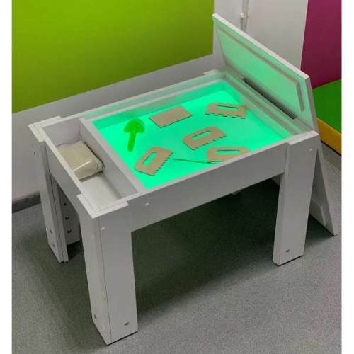 Световой стол на телескопических ножках с крышкой-столешницей для песочной анимации