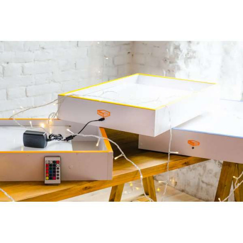 Детский световой стол-планшет для занятий песочной анимации лайтбокс Детский световой стол-планшет для занятий песочной анимации лайтбокс